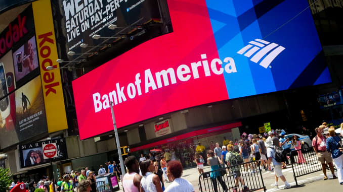Bank of America (BOAC34) divulga queda nos lucros